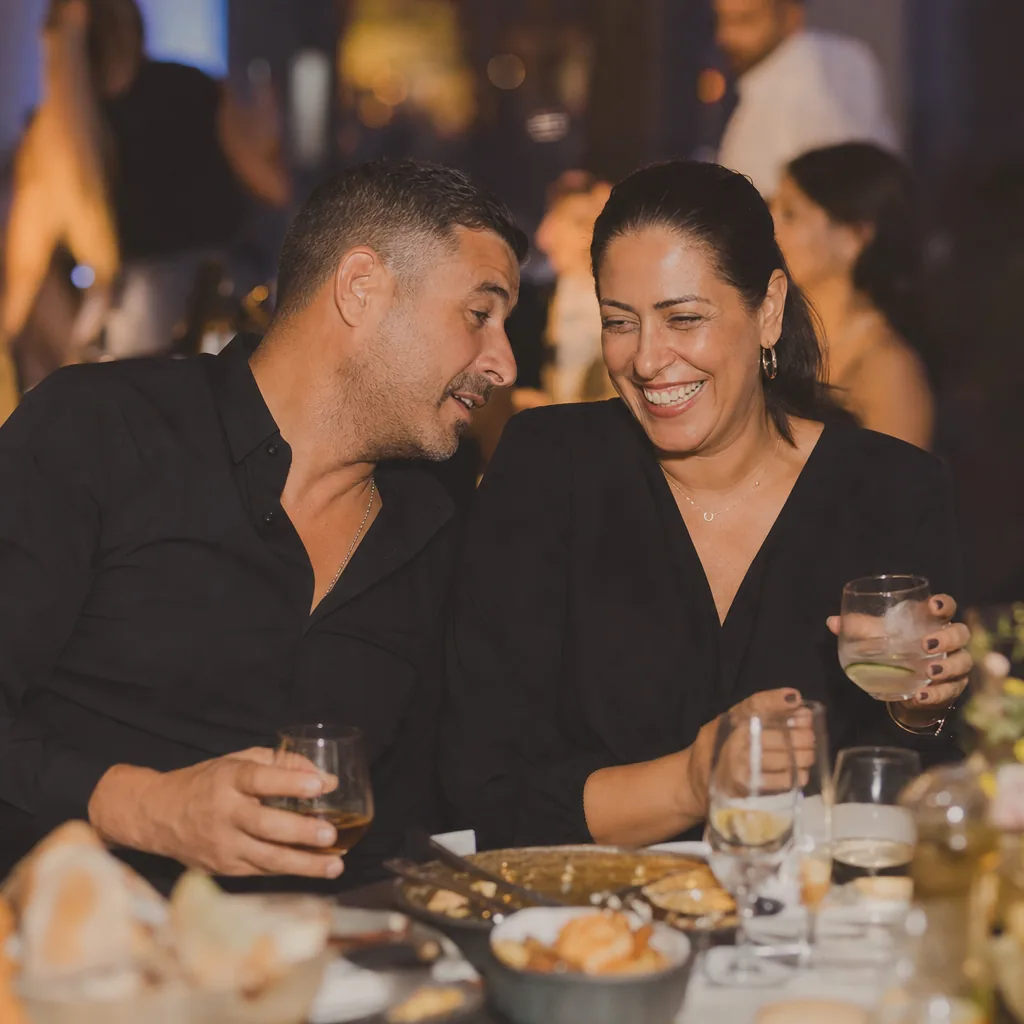 הורים רגועים ומאושרים באירוע מנוהל