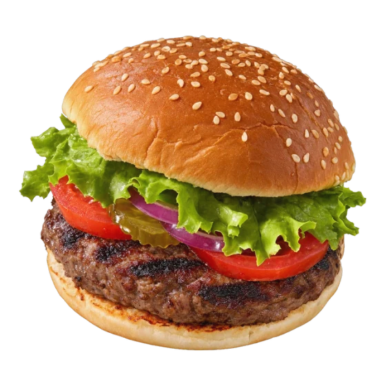 דוכן המבורגר לאירועים — המוצר כפי שהוא מוגש בעמדה