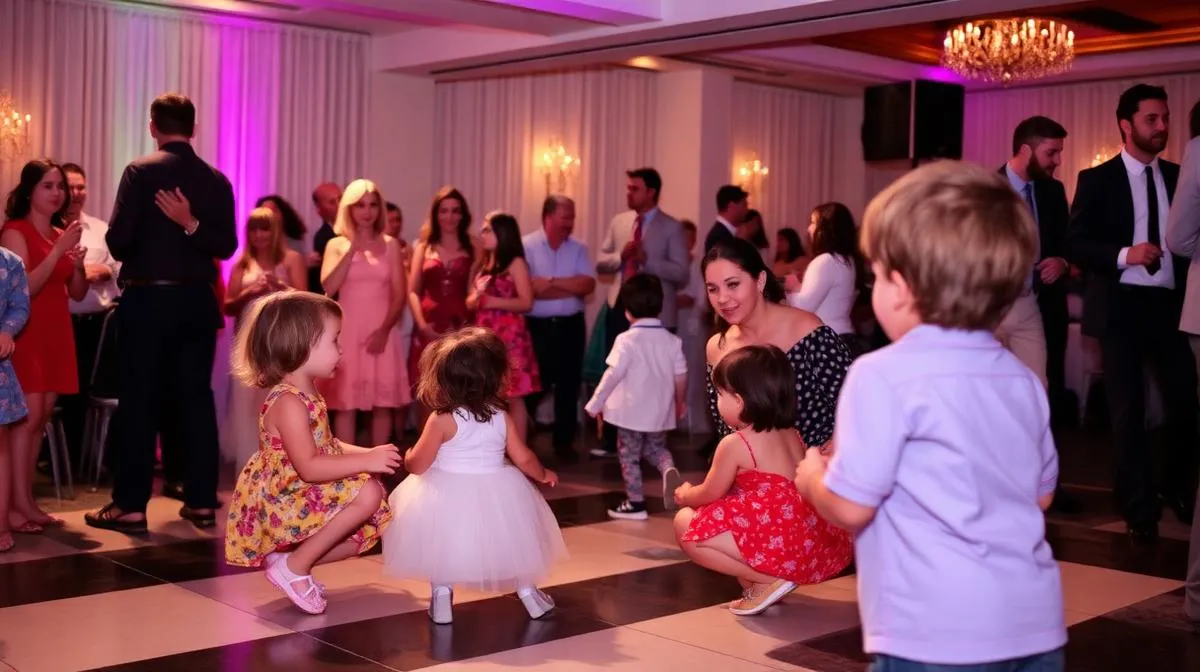 ילדים לבד באזור נפרד